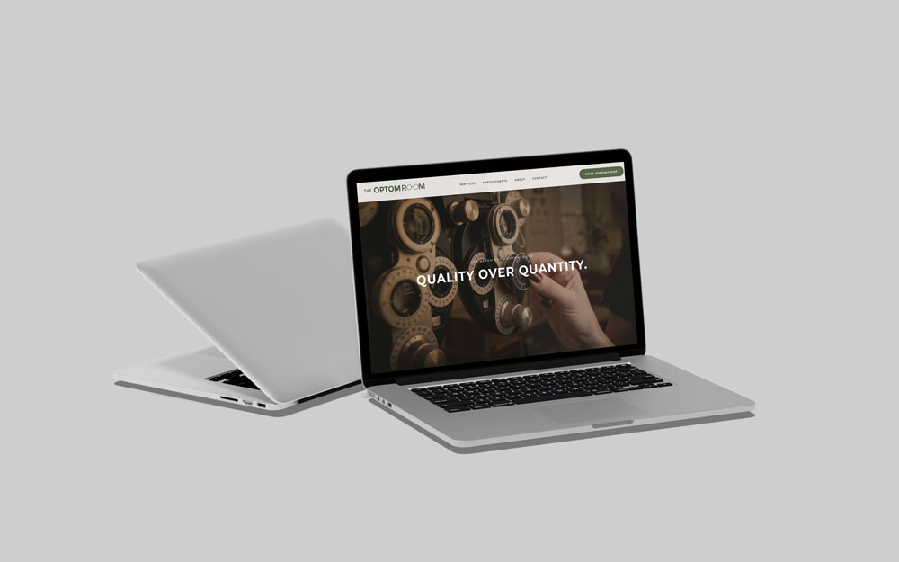 The Optom Room website designed by Minamooi
